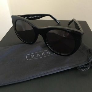 NEW RAEN Durante Chunky Black Cat Eye Sunglasses
